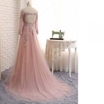 Pink Princess Off-the-shoulder Lace Tulle Sweep..